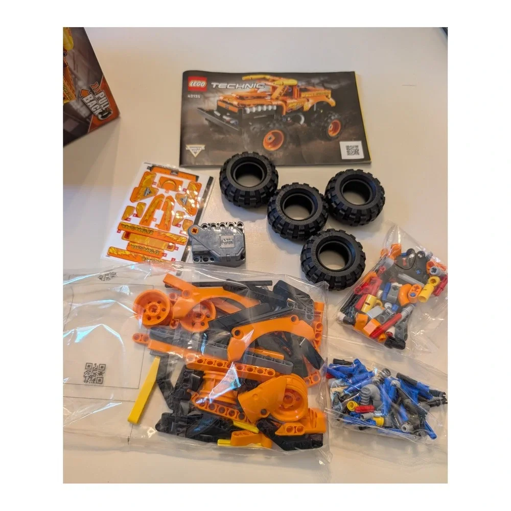 LEGO Technic Orange Monster Jam El Toro Loco 42135 2-in-1 Truck Set